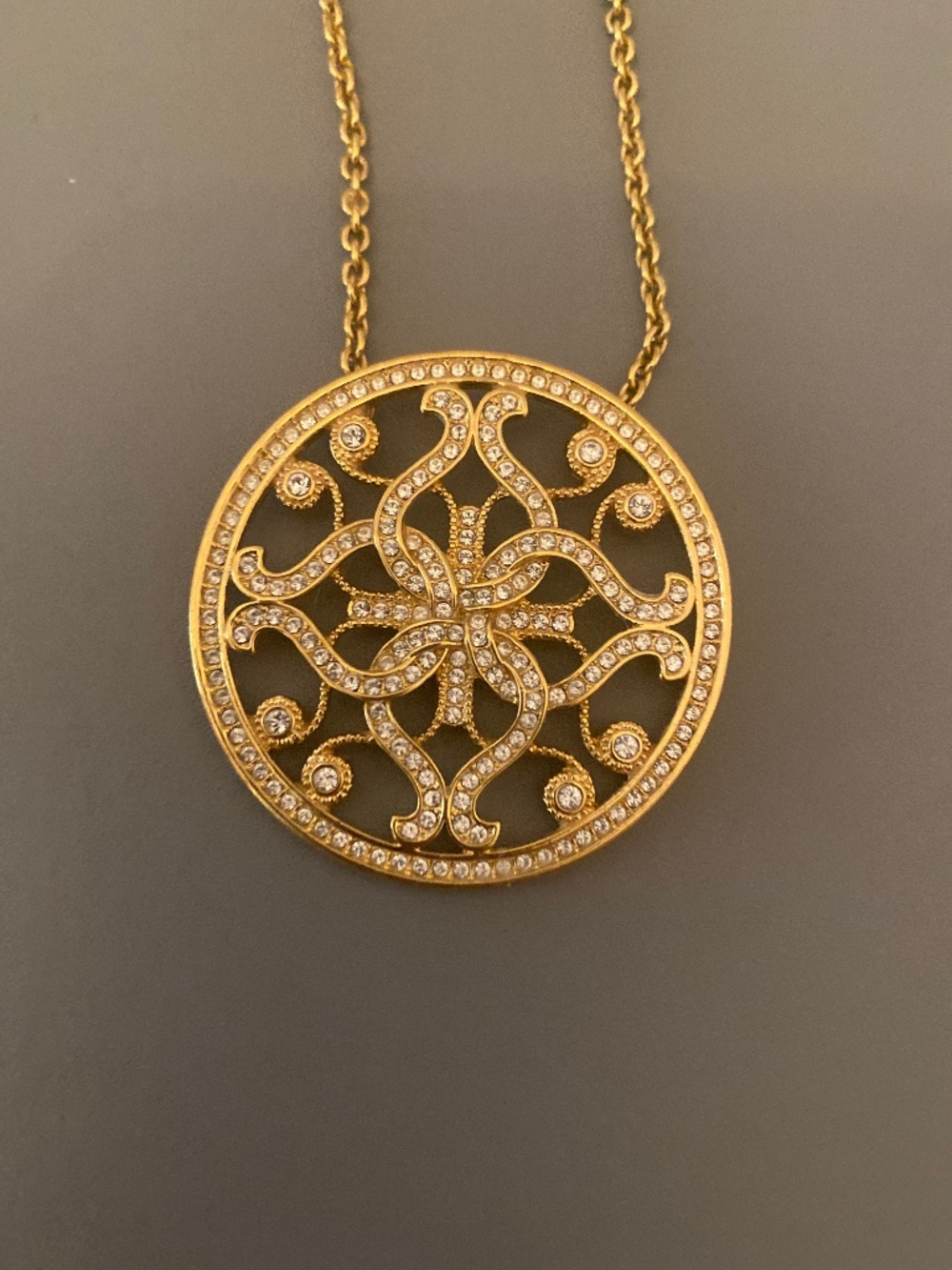Touchstone Crystal Swarovski lattice medallion